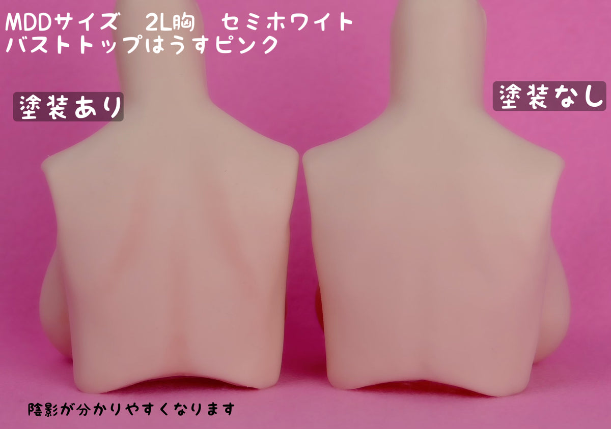 やわらか上半身胸パーツ専用 バストトップ塗装+陰影塗装サービス