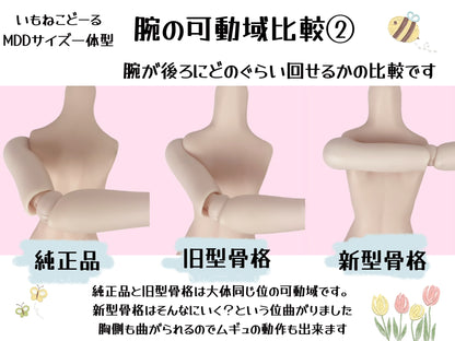 ＜新型骨格＞MDDサイズシリコン製やわらか一体型パーツS胸　普通体型
