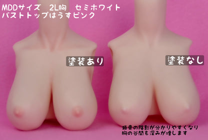 やわらか上半身胸パーツ専用　バストトップ塗装+陰影塗装サービス