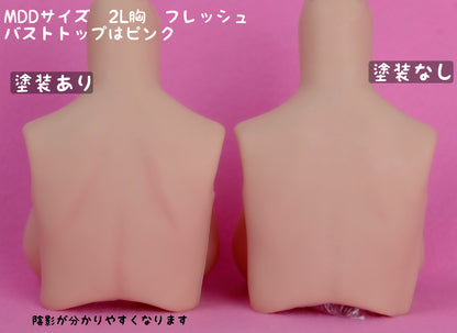 やわらか上半身胸パーツ専用　バストトップ塗装+陰影塗装サービス